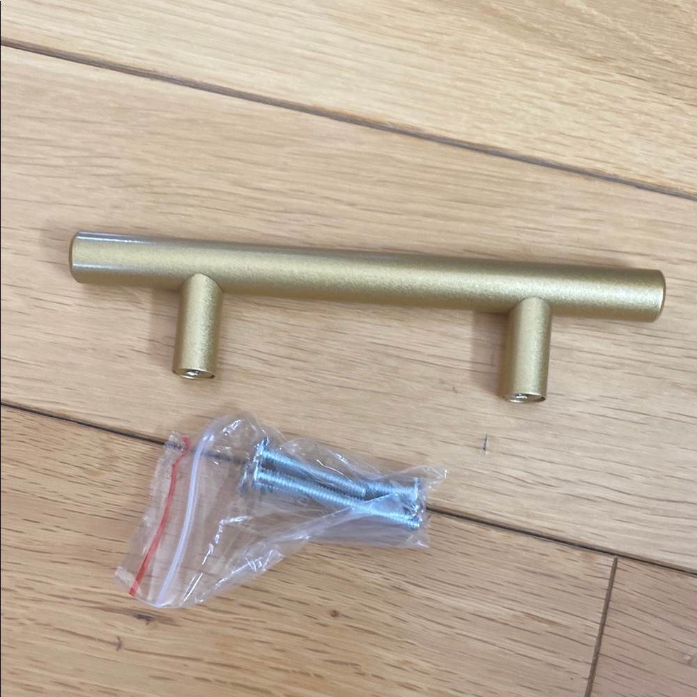 Gold Cabinet Handle with Screws